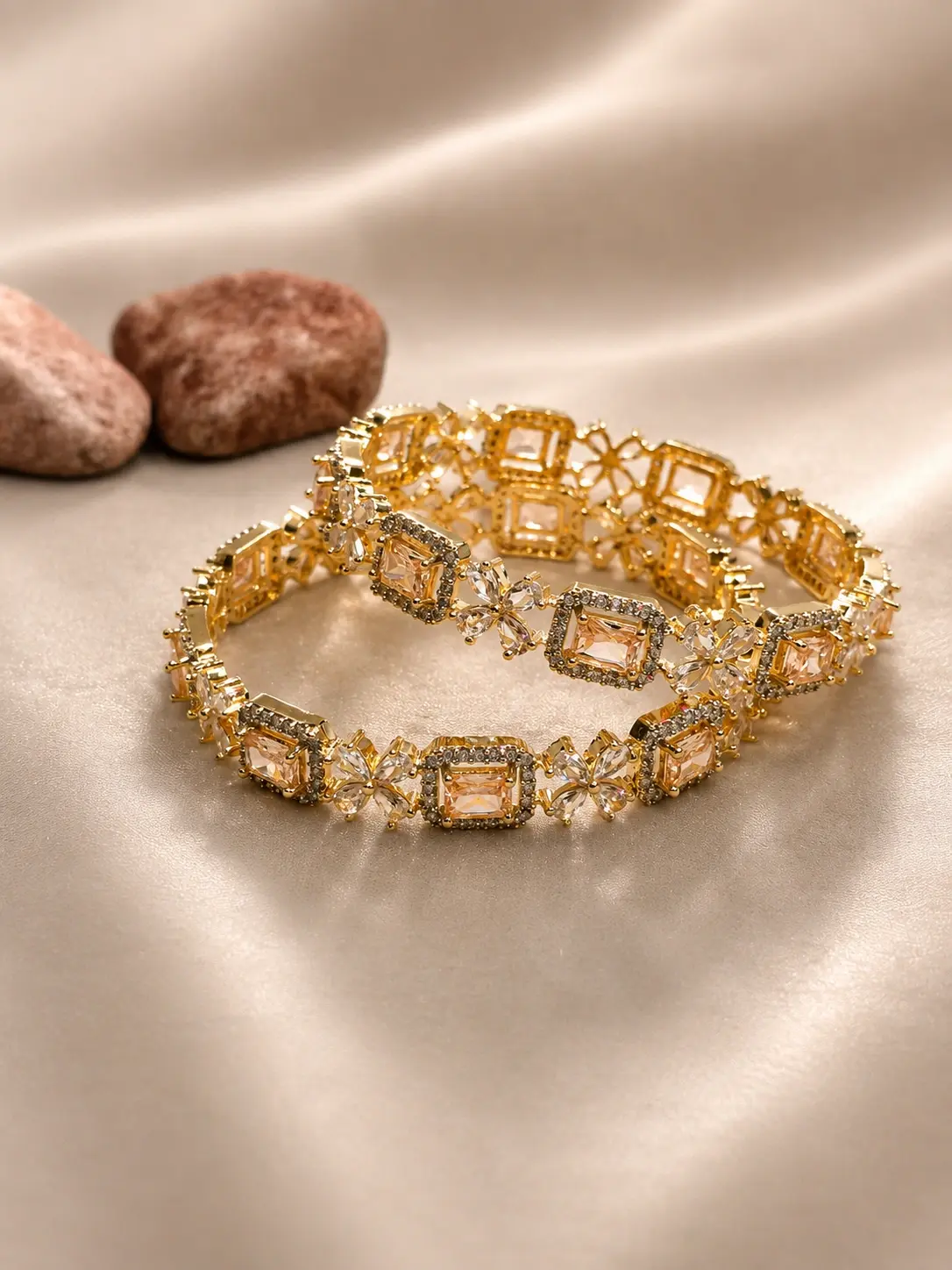 classic golden bangles for women