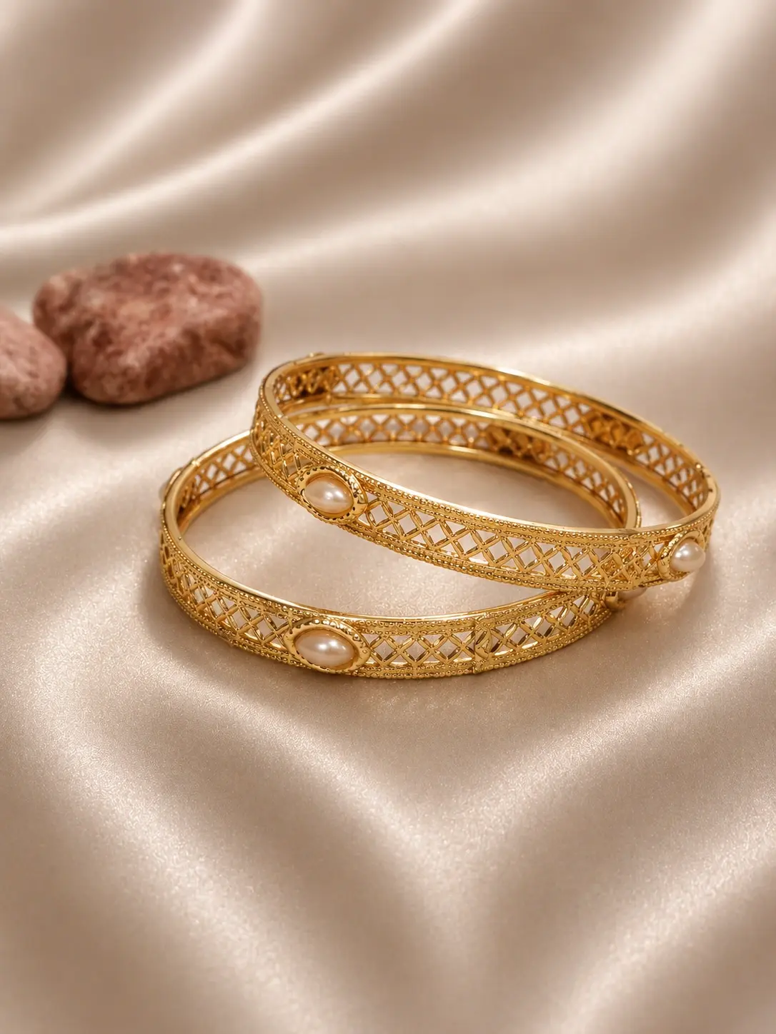 golden tone bangles for women