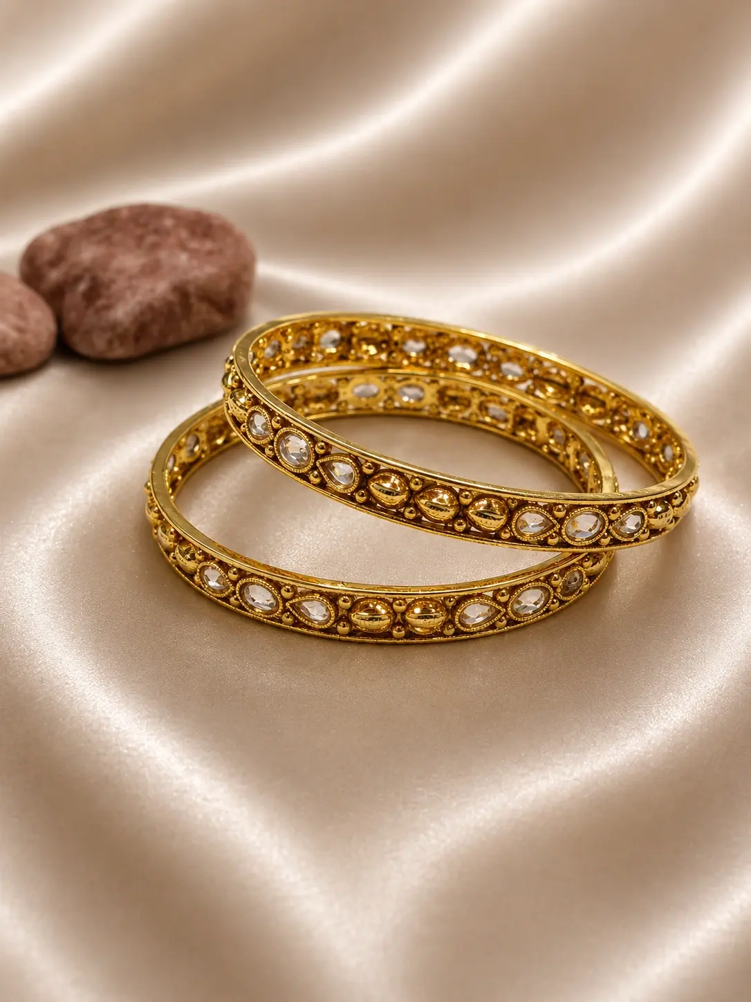 gold plated bridal bangles