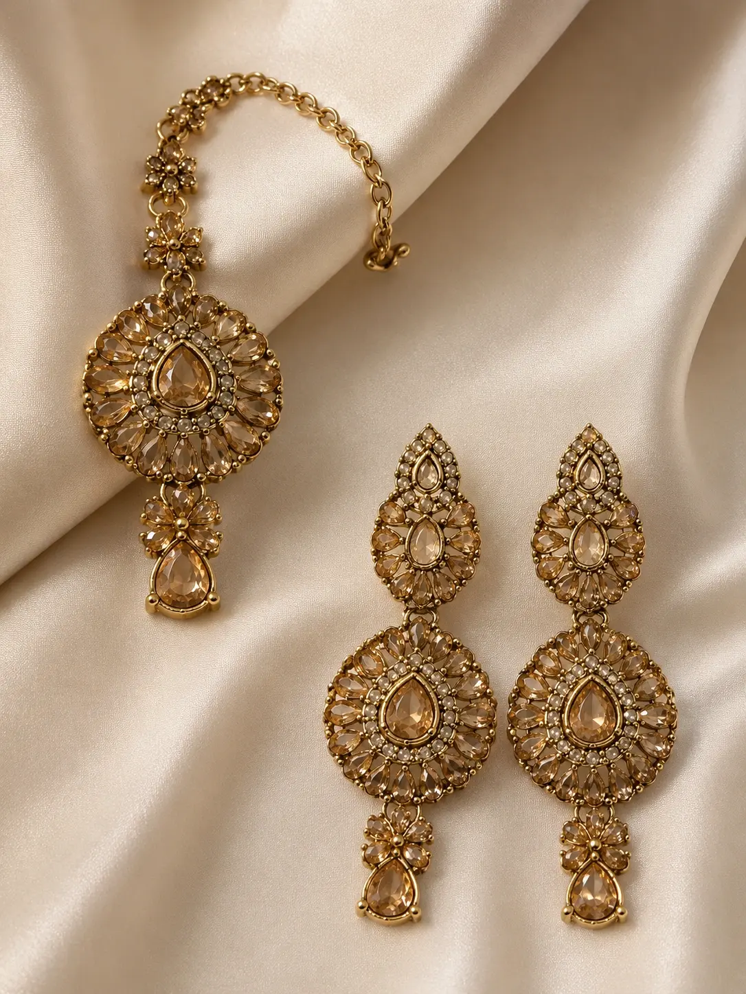 earringset#04 wedding earrings and tikka set
